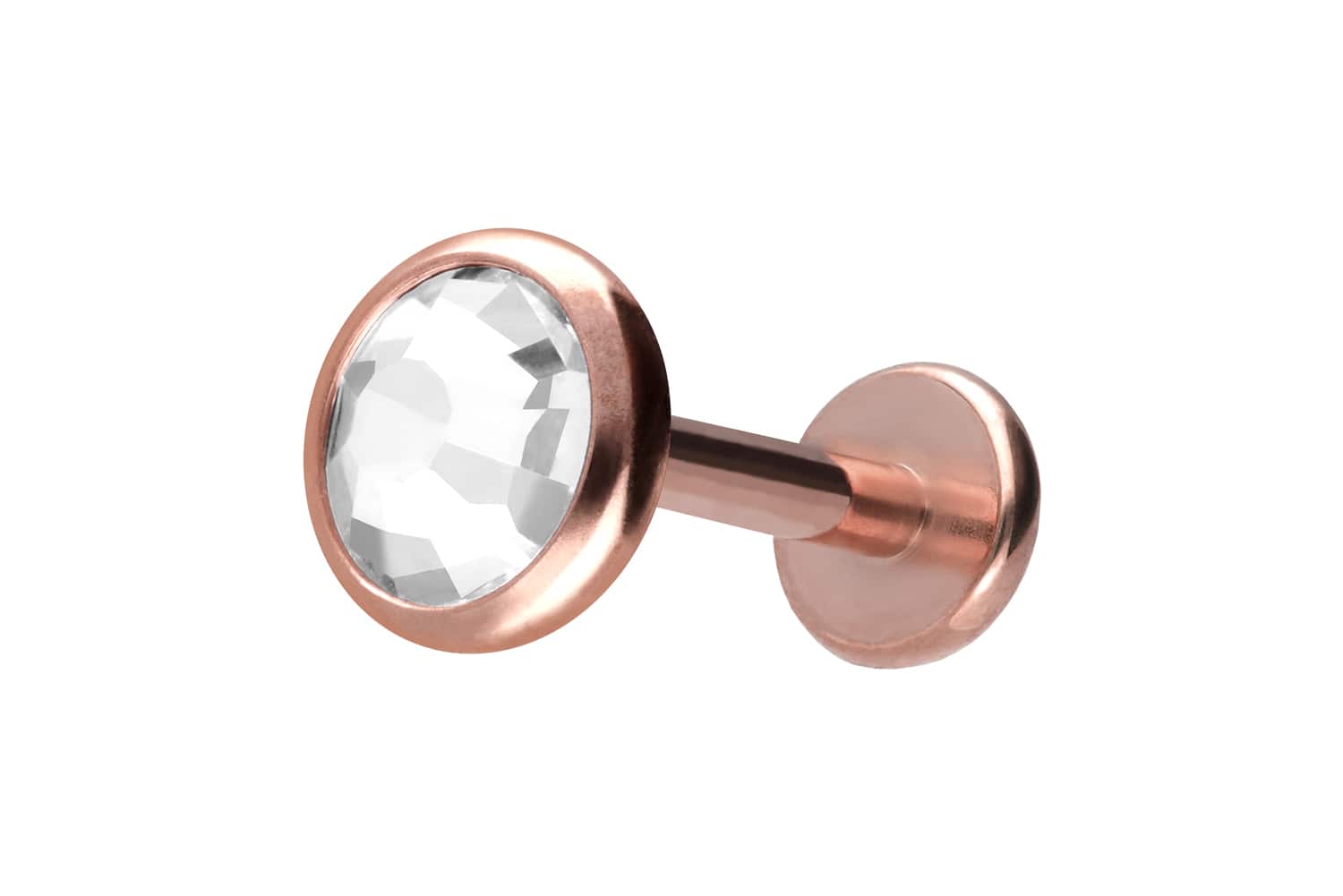 Titan Labret mit Innengewinde KRISTALLDISC
